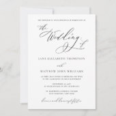 Jane Katholieke Trouwuitnodiging met RSVP Kaart (Voorkant)