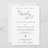 Jane Katholieke Uitnodiging van de Weddenschap met (Voorkant)