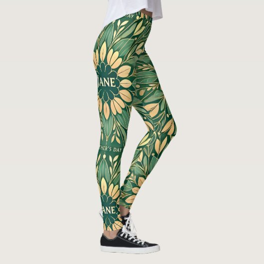JANE ~ Moederdag ~ Groen ~ Leggings (Rechts)