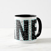 JANE-Mok in zwart Mok (Voorkant rechts)