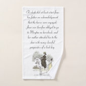 Jane on Horseback - Jane Austen Pride & Prejudice Bad Handdoek (Handdoek)