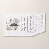 Jane on Horseback - Jane Austen Pride & Prejudice Bad Handdoek (Handdoek)