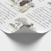 Jane on Horseback - Jane Austen Pride & Prejudice Cadeaupapier (Hoek)