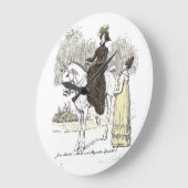 Jane on Horseback - Jane Austen Pride & Prejudice Grote Klok (Hoek)