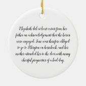 Jane on Horseback - Jane Austen Pride & Prejudice Keramisch Ornament (Achterkant)