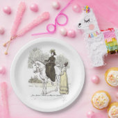 Jane on Horseback - Jane Austen Pride & Prejudice Papieren Bordje (Feest)