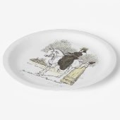 Jane on Horseback - Jane Austen Pride & Prejudice Papieren Bordje (Gekanteld)