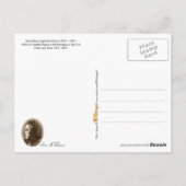 Jane Pierce, First Lady of the U.S. Briefkaart (Achterkant)