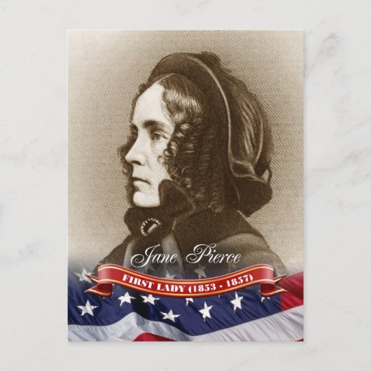 Jane Pierce, First Lady of the U.S. Briefkaart (Voorkant)
