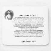 Jane Rant Mousepad Muismat (Voorkant)
