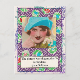 Jane Sellman Motherhood Quote Postcard Briefkaart