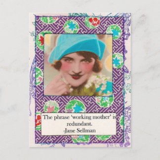 Jane Sellman Motherhood Quote Postcard Briefkaart