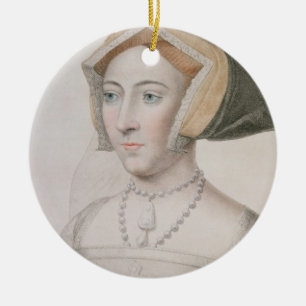 Jane Seymour (c.1509-37) gegraveerd door Francesco Keramisch Ornament