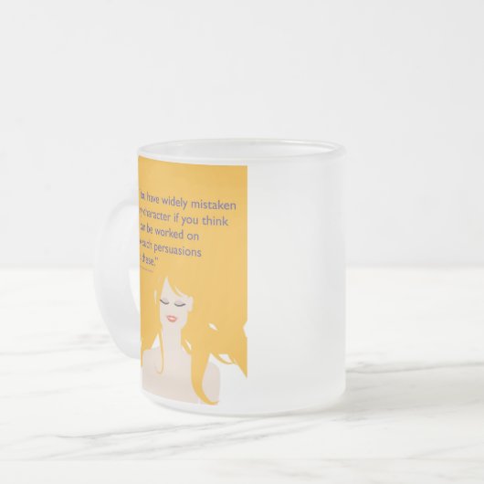 janeausten matglas koffiemok (Voorkant links)