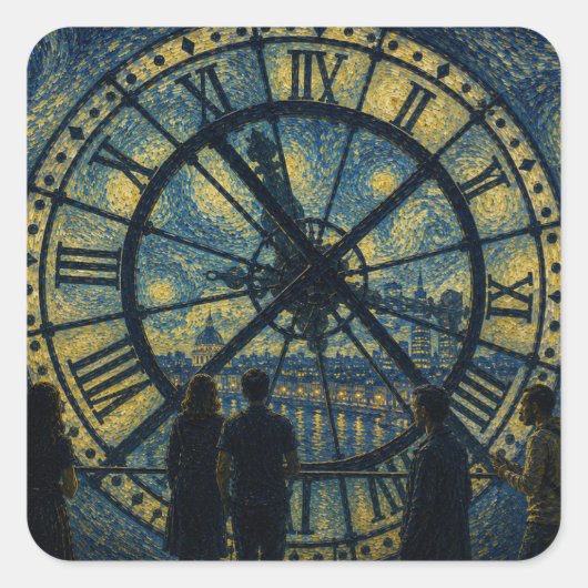 Janela Eterna do Tempo Vierkante Sticker (Voorkant)