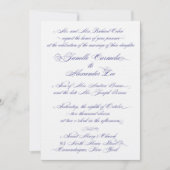 Janelle bruiloft-uitnodiging kaart (Voorkant)