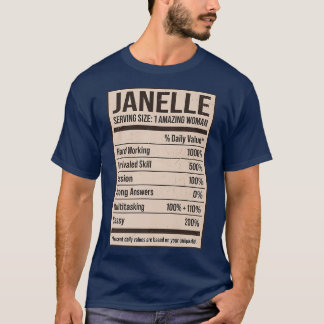 Janelle Nutrition Facts Name Nickname Alias Titel T-shirt