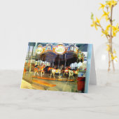 JANE'S CAROUSEL-BROOKLYN BRIDGE PARK WENSKAART KAART (Gele Bloem)