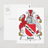 Janes Family Crest Briefkaart (Voorkant / Achterkant)
