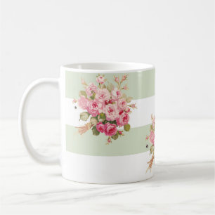 Jane's Rose Bouquet basil stripe mok