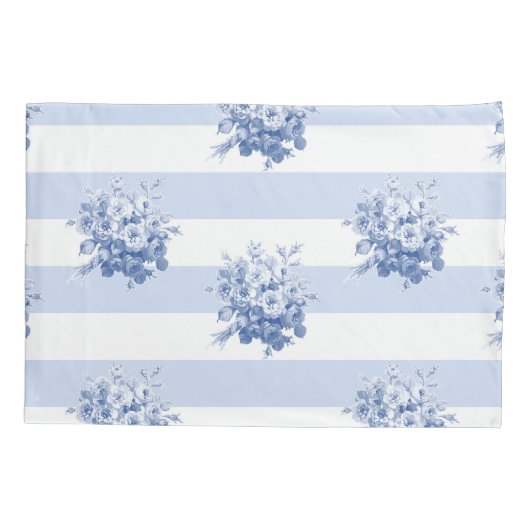 Jane's Rose Bouquet blueberry Standard pilcase Kussensloop (Achterkant-Links)