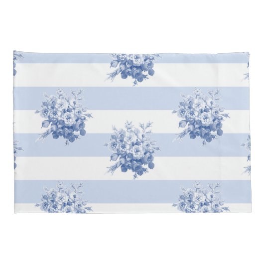 Jane's Rose Bouquet blueberry Standard pilcase Kussensloop (Achterkant-Rechts)