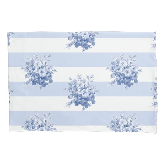 Jane's Rose Bouquet blueberry Standard pilcase Kussensloop (Voorkant-Links)