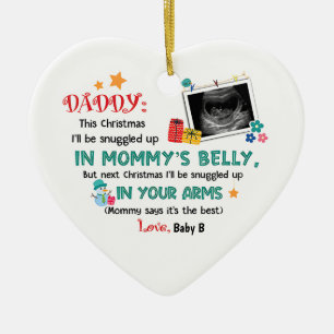 Janestore Gepersonaliseerde Daddy Happy Christmas  Keramisch Ornament
