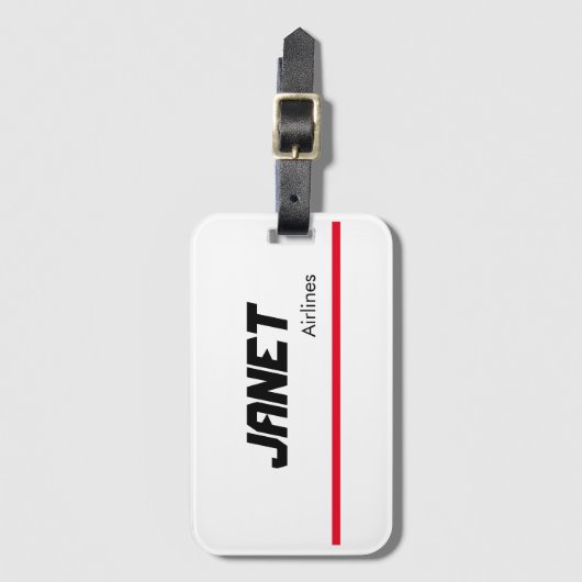 Janet Airlines Bagagelabel (Voorkant (verticaal))
