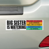 Janet "Big Sister" Napolitano kijkt uit Bumpersticker (Op auto)