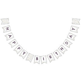 Janet Confetti Waterverf Stippen Bunting Flag Vlaggetjes