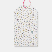 Janet Confetti Waterverf Stippen Gift Label Cadeaulabel (Achterkant)