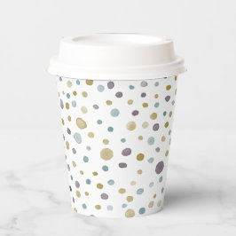 Janet Confetti Waterverf Stippen Paper Cup Papieren Bekers