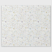 Janet Confetti Waterverf Stippen Wrapping Paper Cadeaupapier (Vlak)