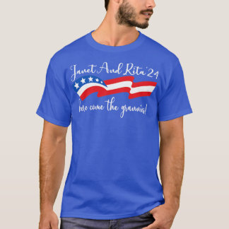 Janet en Rita Bluey Grannies 24 Voor President T-shirt