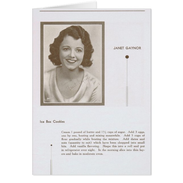 Janet Gaynor Recipe (Voorkant)