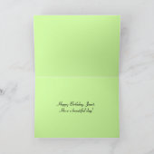 Janet Happy Birthday Red Rose Kaart (Binnen)