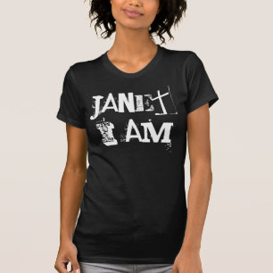 Janet I ben Januari ik niet in Zwart-wit ben T-shirt