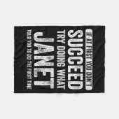 Janet If At First You Don't Succeed Try Doing What Fleece Deken (Voorkant (Horizontaal))