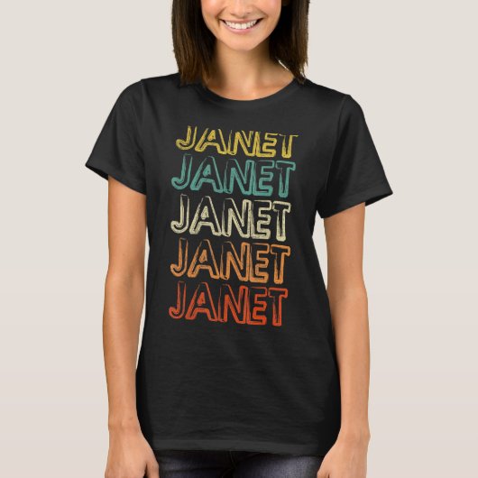 Janet  Retro 1 T-shirt (Voorkant)