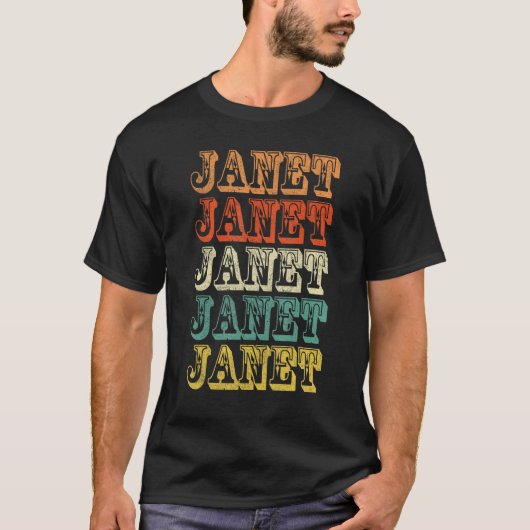 Janet Vintage Retro_2 T-shirt (Voorkant)
