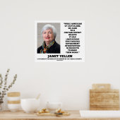 Janet Yellen Admirers Capitalism Govt intervention Poster (Keuken)