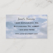 Janet's zuster visitekaartje (Achterkant)