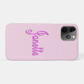 "Janette" Roze Tweekleurige Janette Naam, Case-Mate iPhone Case (Achterkant (horizontaal))