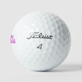 "Janette" Roze Tweekleurige Janette Naam, Golfballen (Logo)
