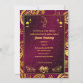 Janeu Poite Upanayanam Hindoe Heilige Schroefdraad Kaart (Voorkant)