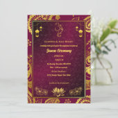 Janeu Poite Upanayanam Hindoe Heilige Schroefdraad Kaart (Staand voorkant)