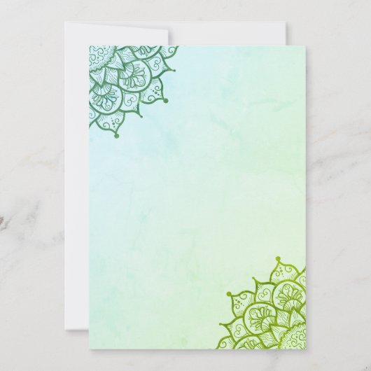 Janeu Poite Upanayanam Hindoe Heilige Schroefdraad Kaart (Achterkant)