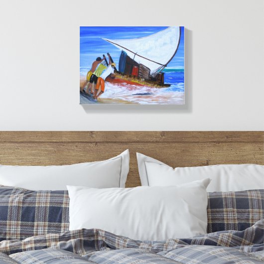 Jangadeiros Canvas Afdruk (Insitu (Slaapkamer))