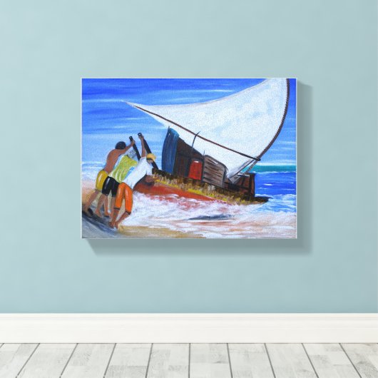 Jangadeiros Canvas Afdruk (Insitu (Houten vloer))